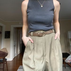 vintage pleated trousers (belt included!)